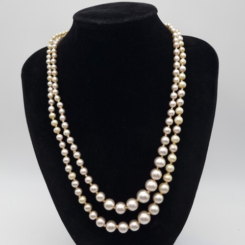 Vintage necklace faux pearl - vintage,