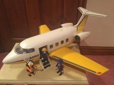 PLAYMOBIL 3185 JET PLANE With Figures and Accessories VGC Complete