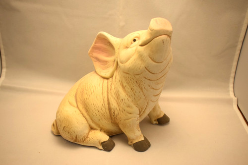 Vintage pig garden ornament - pig,