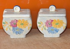 2 x Beswick Art Deco Floral