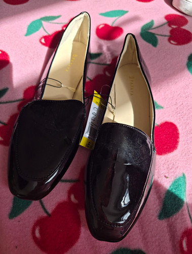 Matalan women black patent - black,