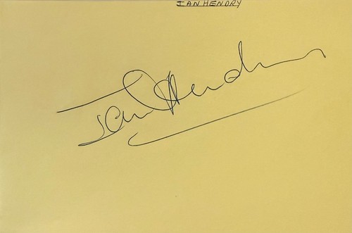 Ian hendry signed autograph - ian,