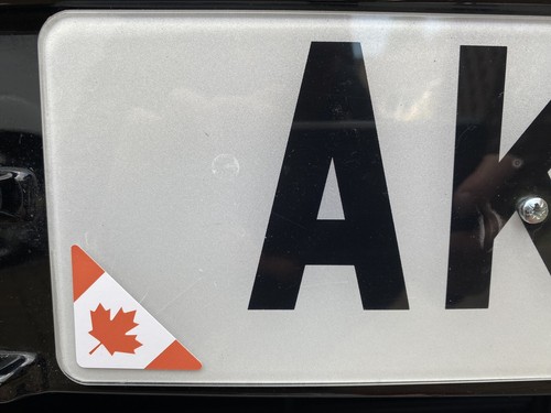 Number plate corner canada - number,