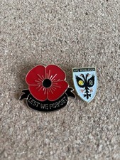 New Lest We Forget And AFC Wimbledon Pin Badges, Price includes Delivery in UK