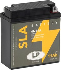 Motorbike 6N11A SLA LP Battery 6V,11Ah,100CCA Fits Mz TS 150 (TS 150) 1973-1985