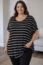 Cyrus 3X Black White Striped