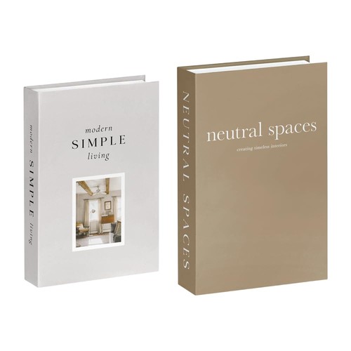 2pcs faux books decorative - 2pcs,