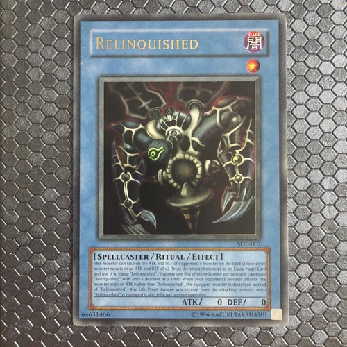 Relinquished sdp 001 starter - sdp-001,