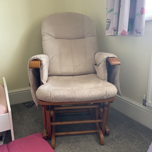 Wooden but padded rocking - wooden,