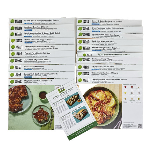 Hello fresh recipe cards - fresh,