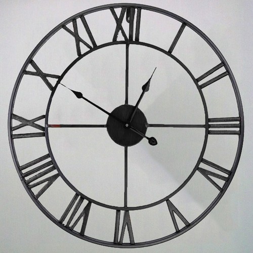 Modern wall round clock roman - wall,