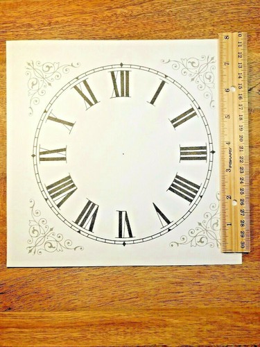 Square paper clock - 7, 3/8"