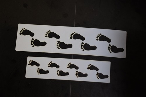 Baby footprint stencil - footprint,