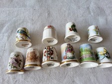 Thimble Collection Of 10. Cowerswell, Sutherland, Royal Doulton,  Aynsley,