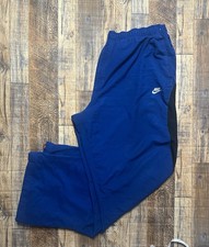 Vintage 2000s Nike track pants size XXL blue and black