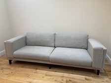 Three Seater Sofa Grey In Good