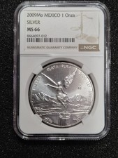 2009 Mexico 1 Onza Silver (Libertad) Graded MS66 by NGC
