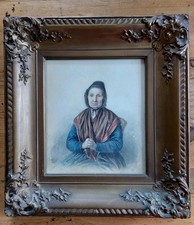 Antique Watercolour Portrait