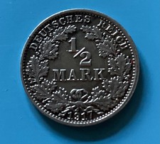 1917 German Silver Coin, Half