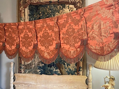 Antique 3pc french silk - french, damask