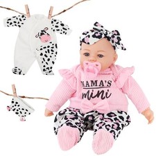 18” Baby Doll Girl Soft Body Toy with Extra Outfit, Sounds & Dummy BiBi Doll Moo
