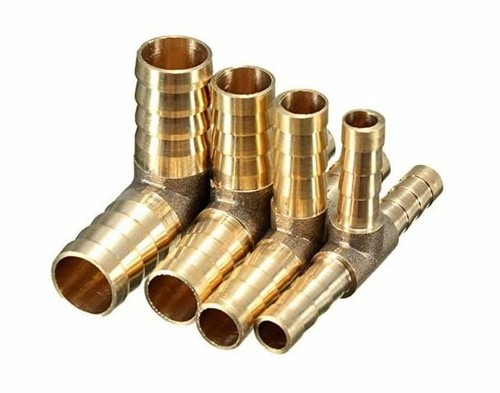 Brass piece barbed way 6mm - piece,