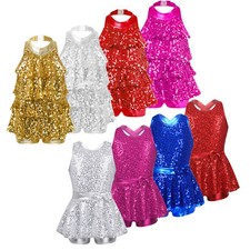 UK Girl Shiny Sequins Halter
