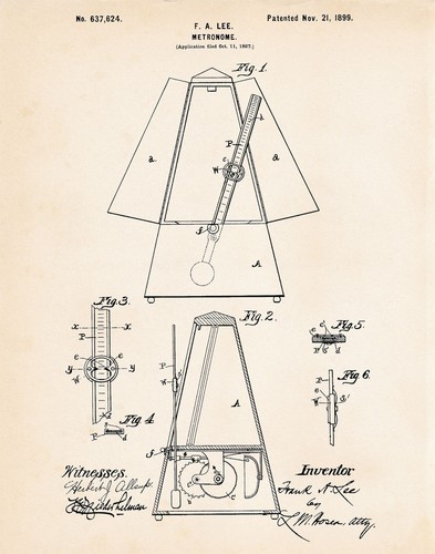 1899 metronome patent art - 1899,