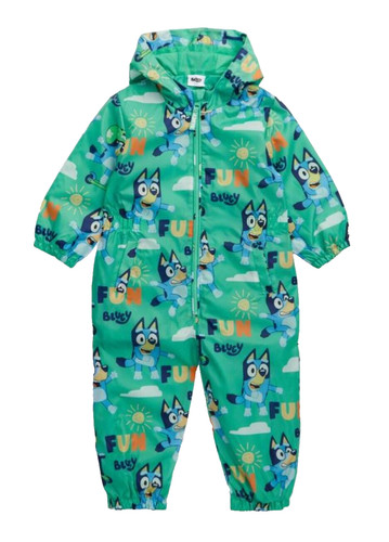 Bluey green puddlesuit - bluey,