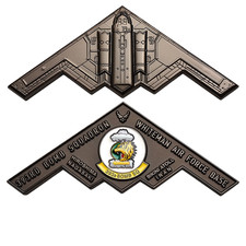 WHITEMAN AIR FORCE BASE NORTHROP  AFB B-2 STEALTH  BOMBER 4" CHALLENGE COIN