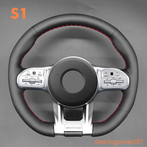 Genuine leather steering wheel - genuine,