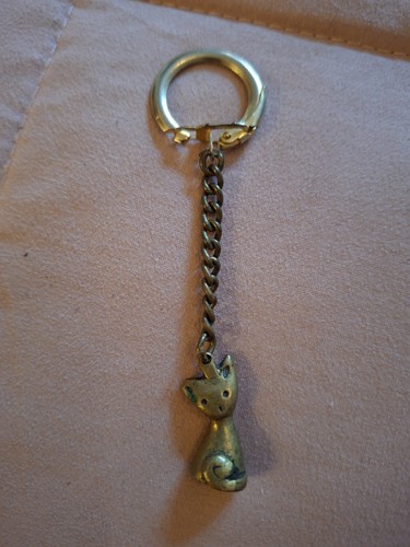 Solid brass cat - cat, kitten