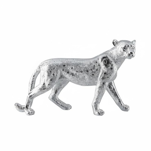 Big cat figurine electroplated - cat,