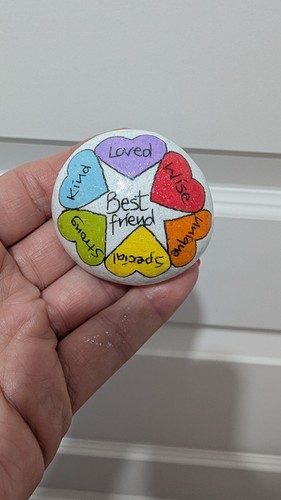 Hand painted pebble best