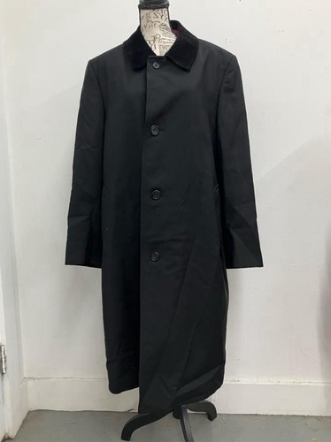 Aquascutum black trench coat - black,
