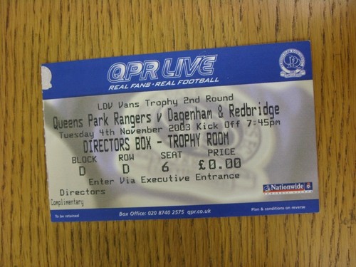 2003 ticket queens - 04/11/2003, park