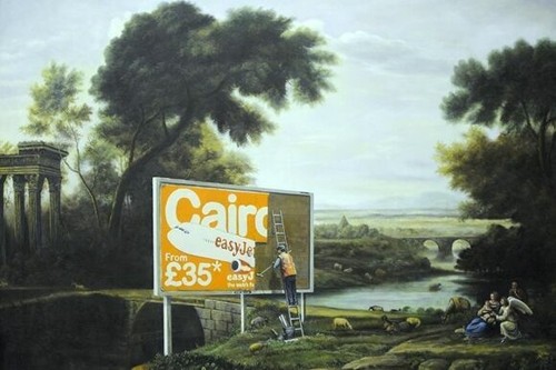 Banksy street artist easyjet - street,