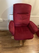 Red Velour Recliner, from a