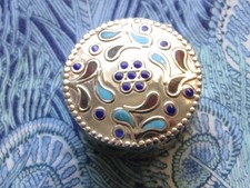 Pill Box  Round  Silver 935 &