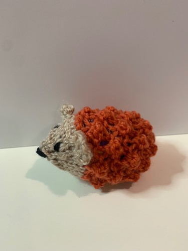 Handmade knitted hedgehog - knitted,