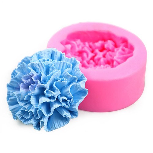 Carnation flower silicone - 3d,