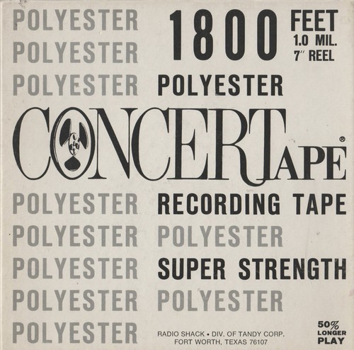 Concertape reel to - 7”,