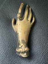 Antique Bronze Hand Fragment – Victorian / Art Nouveau Sculpture Part