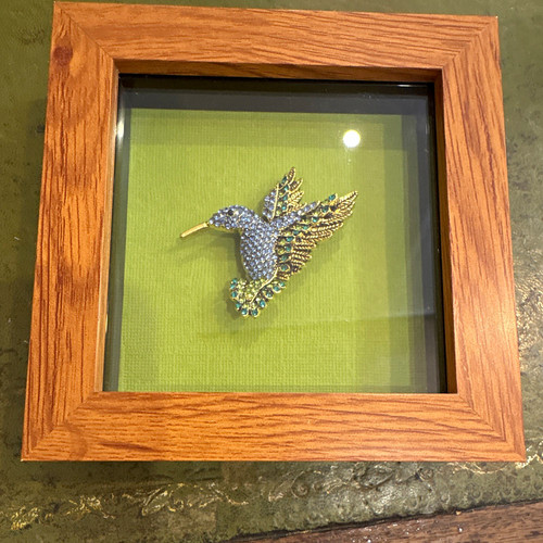 Handcrafted wood effect box - wood,