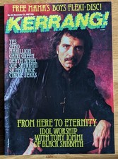 Black Sabbath KERRANG! issue 163 November 1987 inc. Mamas Boys flexi-disc
