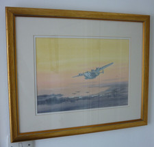 Original Vintage Signed Watercolour by Barry K Barnes of Military Aircraft (1)