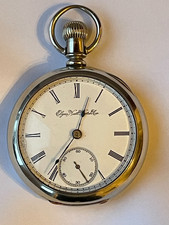 Antique Elgin Open Face Pocket Watch With Silveroid Case (B548)