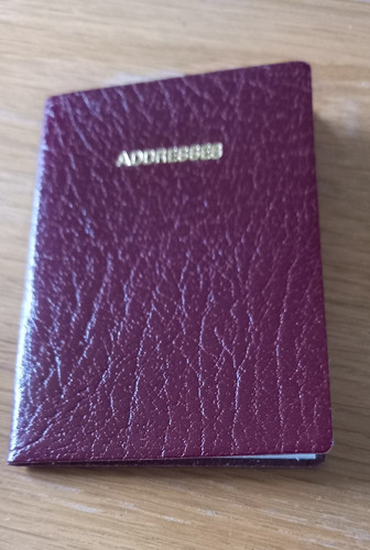 Vintage burgundy letter
