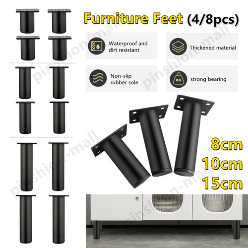 Metal legs furniture - 4/8x, feet