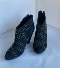 Zara Black Suede Ankle Boots